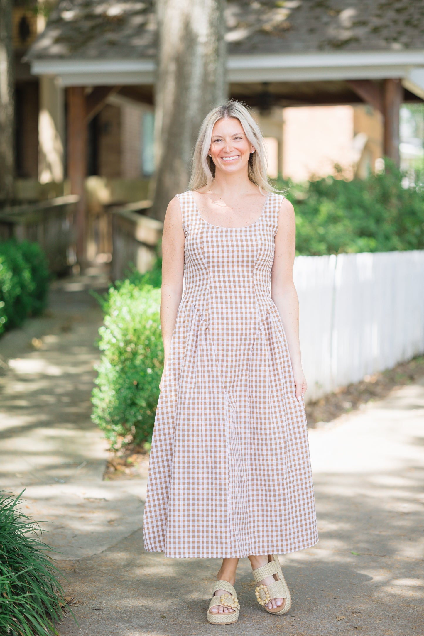 Neutral Cutie Gingham Print