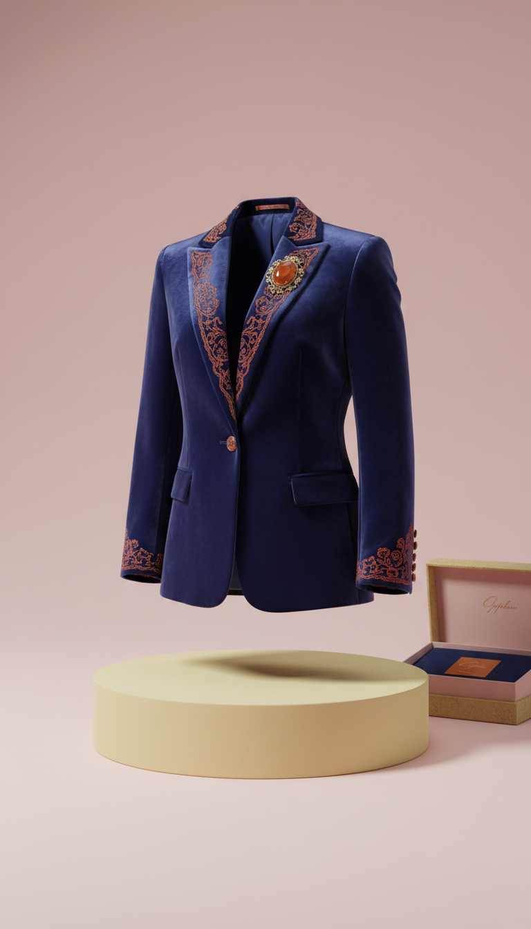 Limited-Edition Velvet Blazer