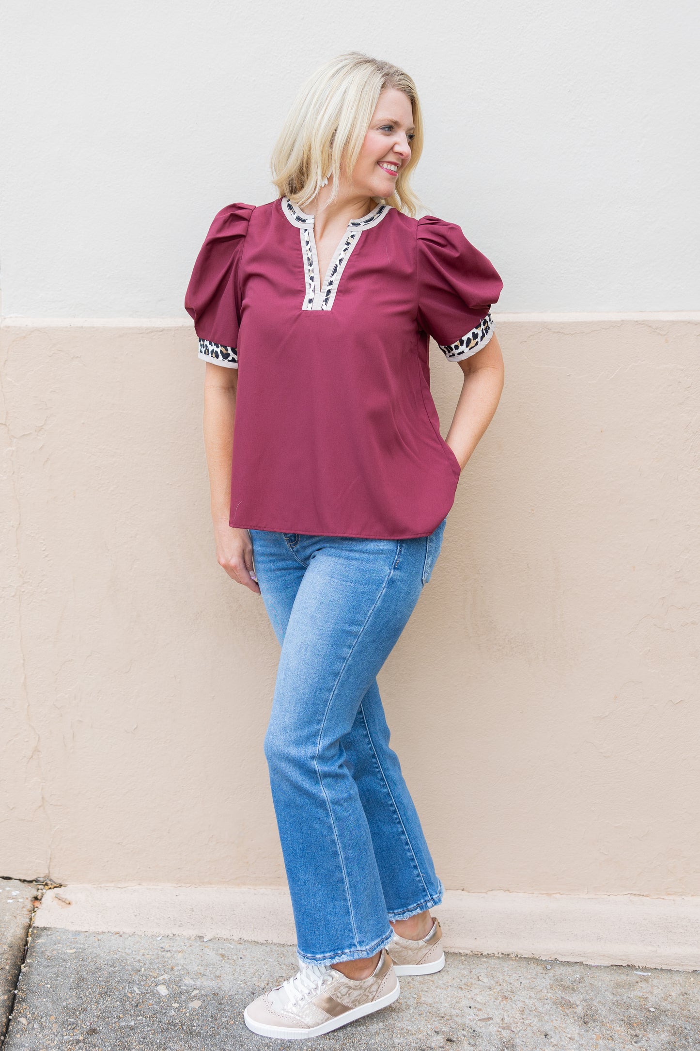 Maroon Leopard