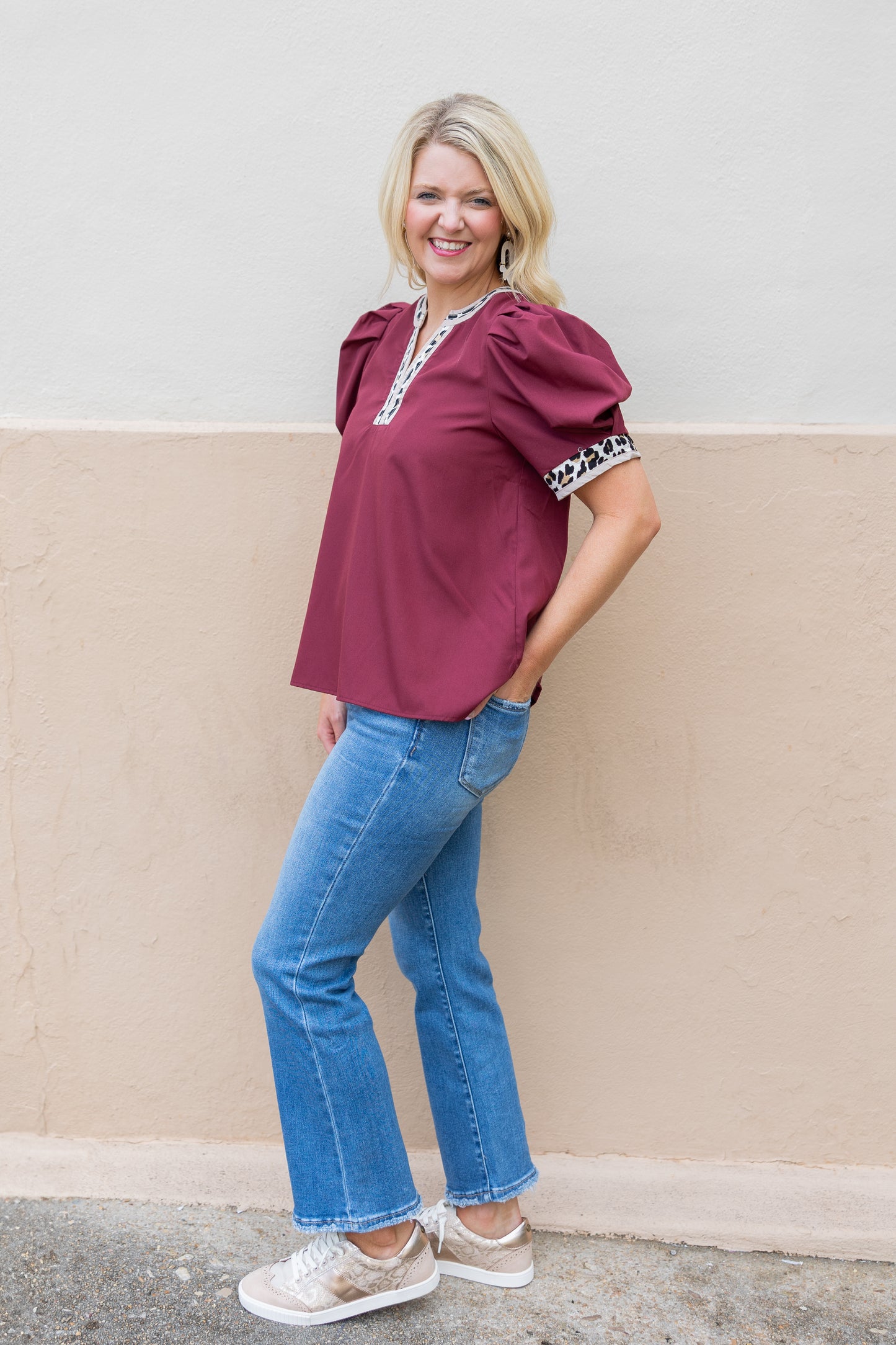 Maroon Leopard