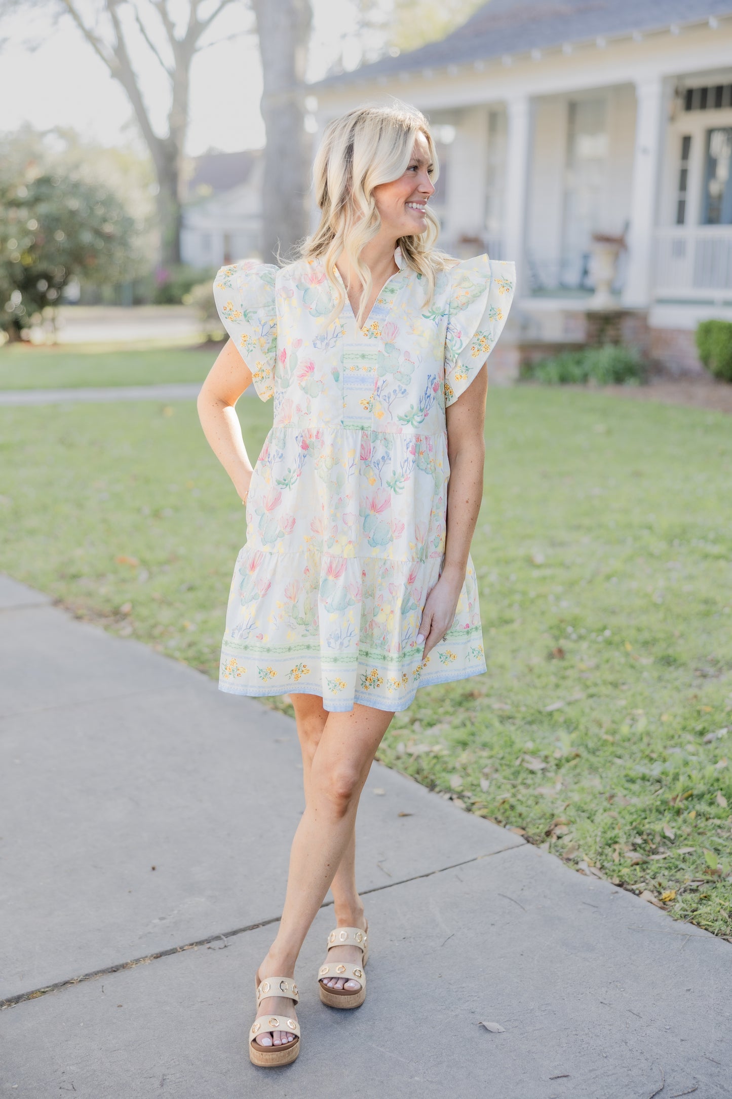 Garden Print Dress