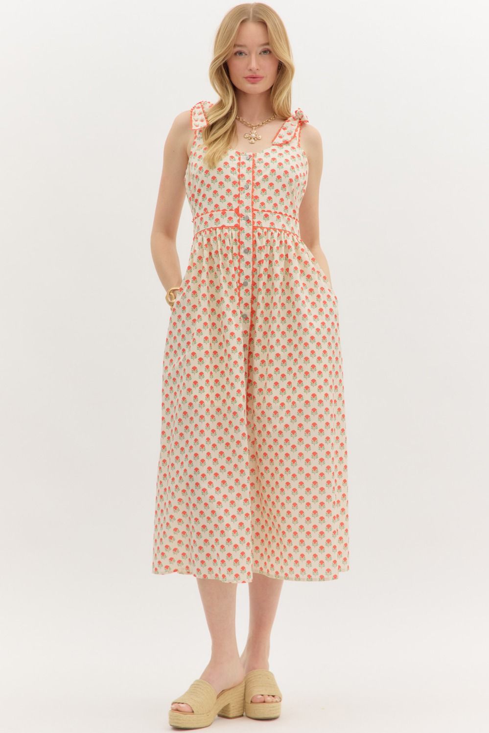 Red Print Maxi Entro