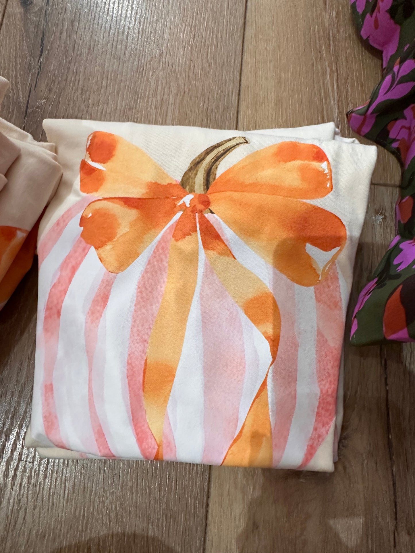 Bow Pumpkin Shirt