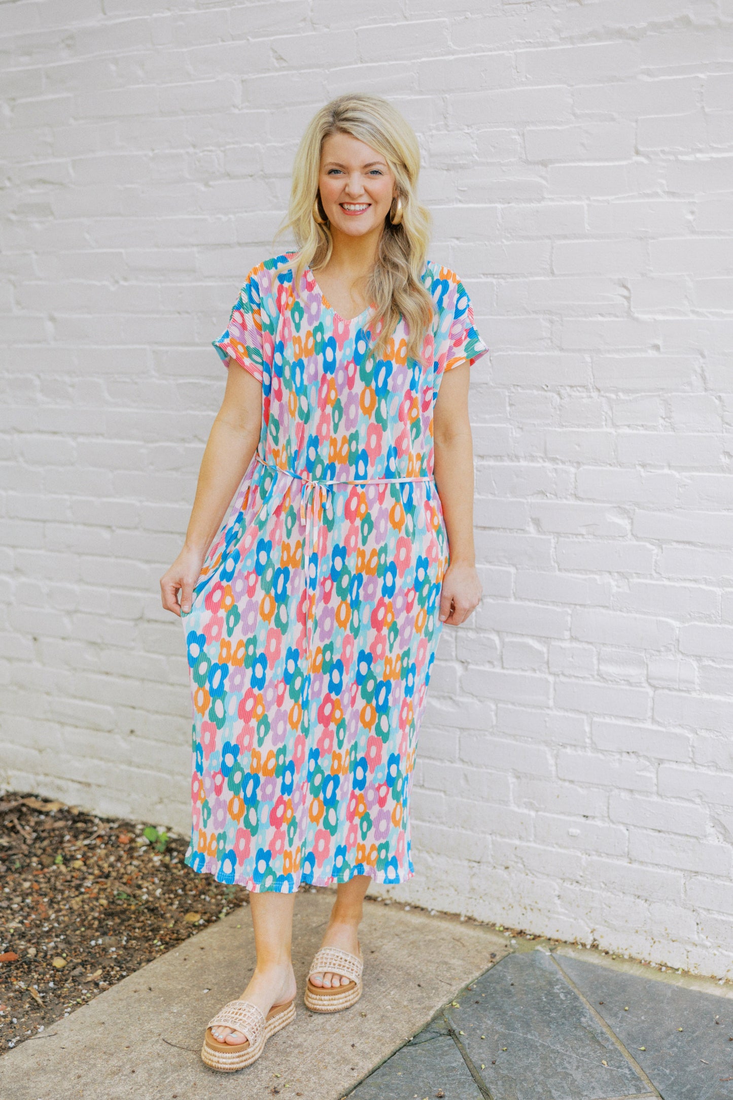Oversized floral maxi
