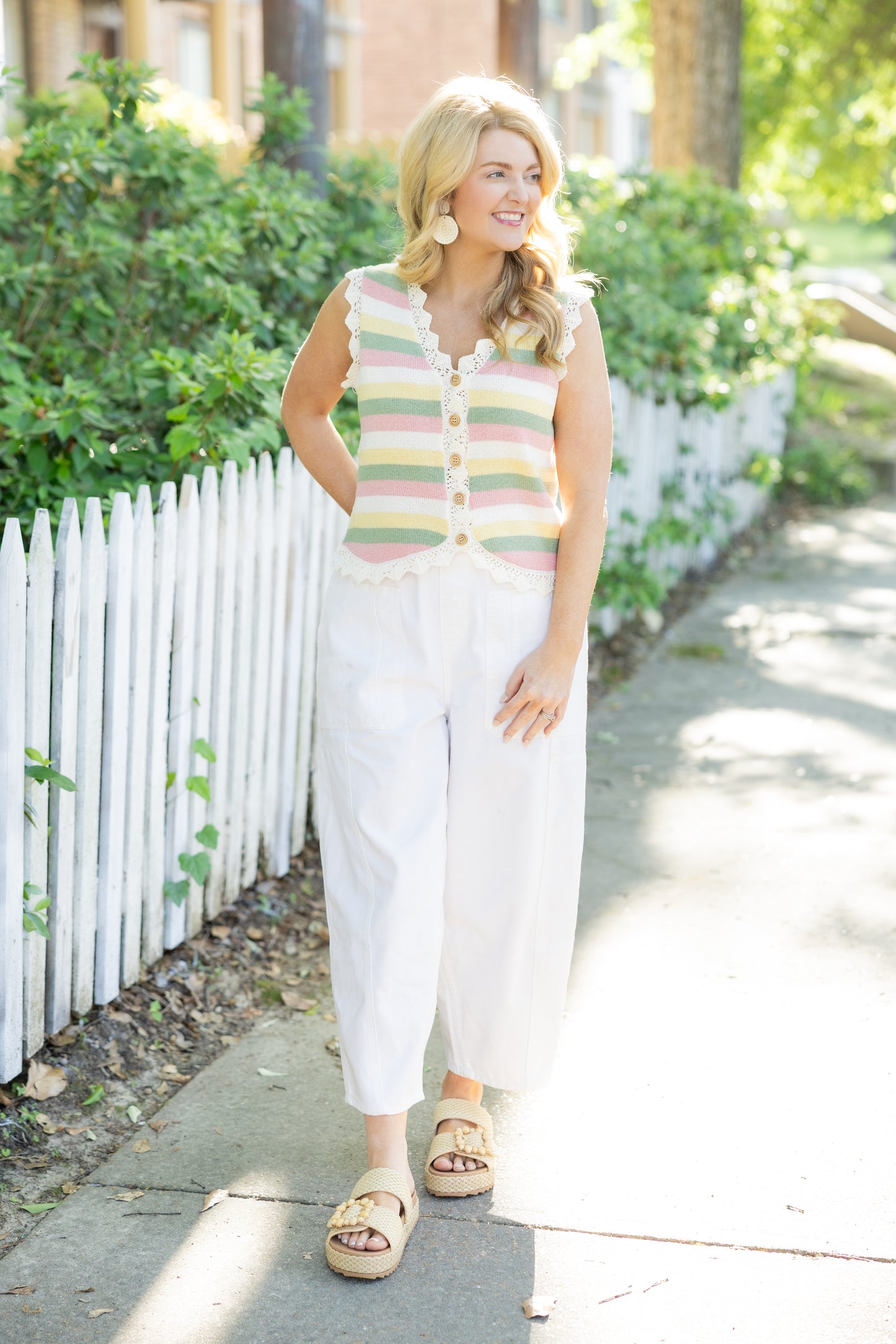 Stripe Sweater Vest