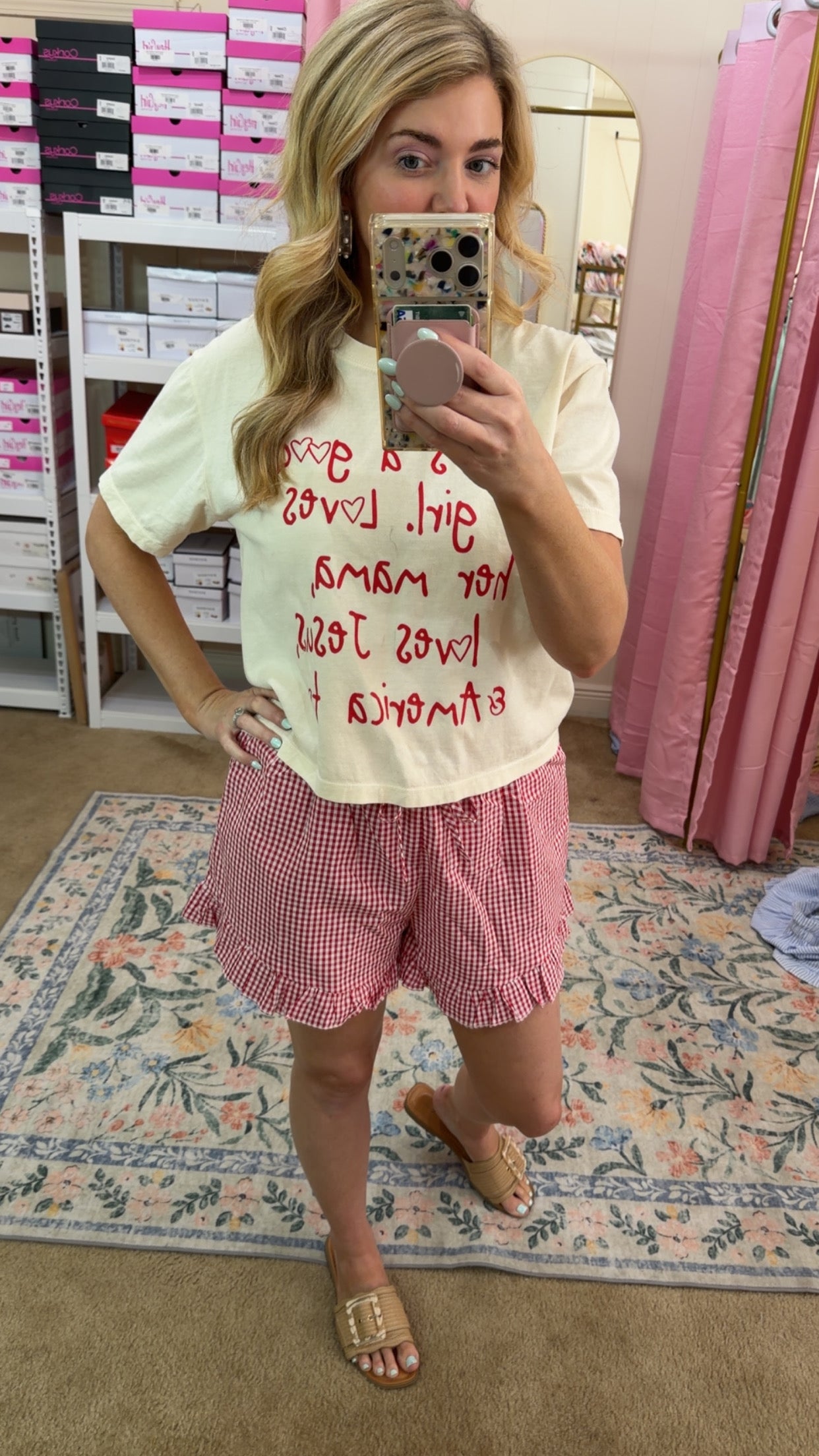 Poppy and Pine She’s a Good Girl Crop Tee