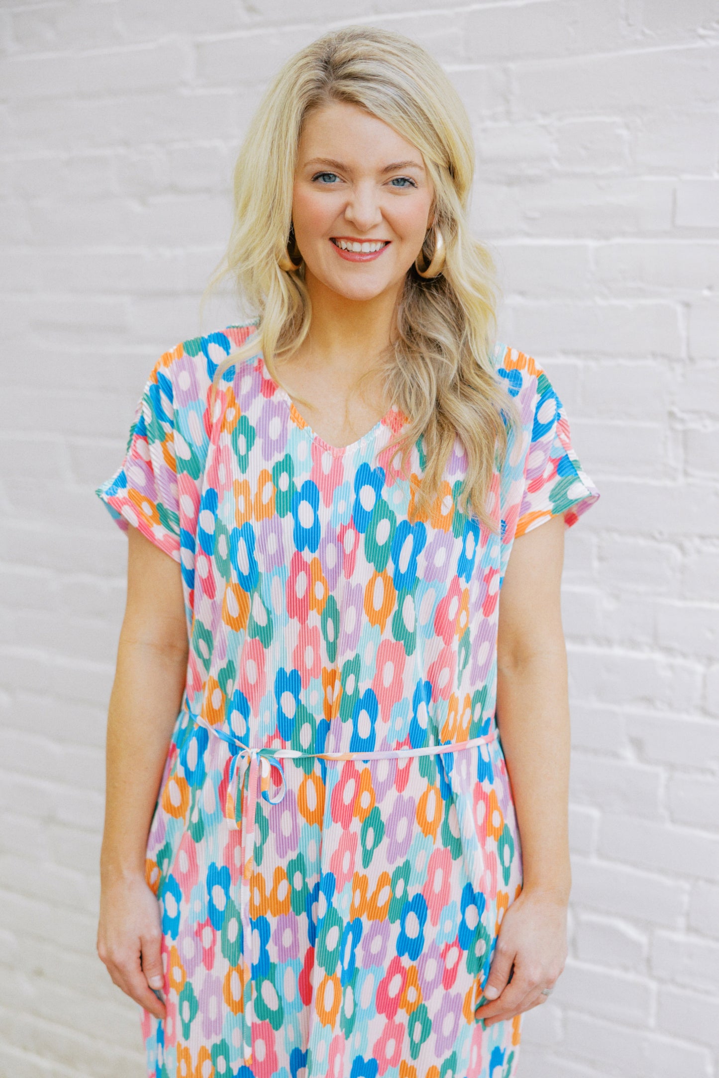 Oversized floral maxi