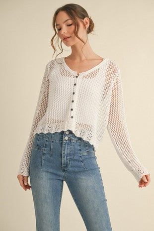 White Cardigan