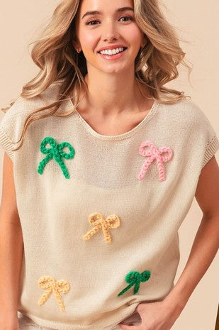 Dainty Bow Sweater
