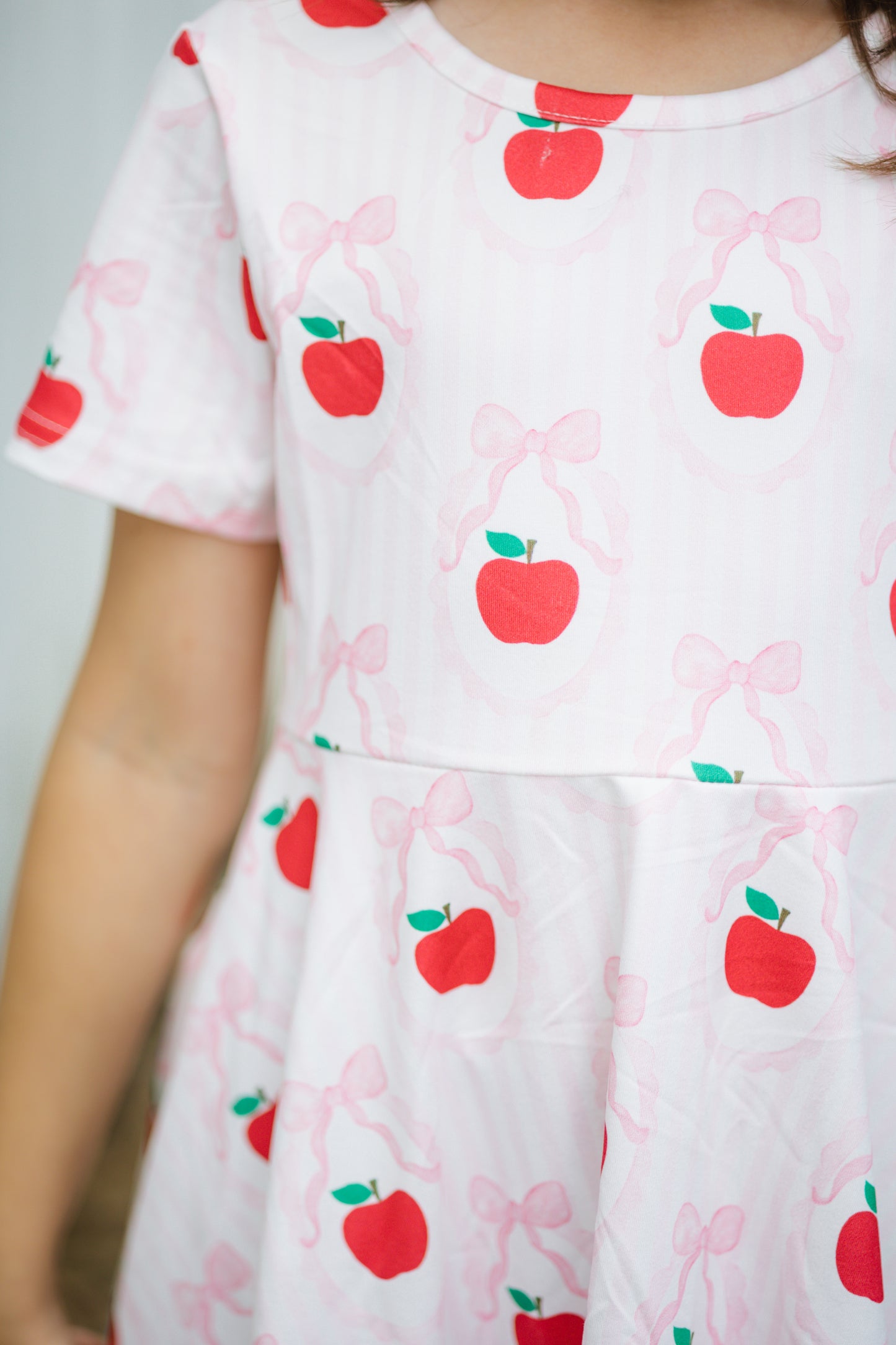 Bow and Apple Twirl Dress
