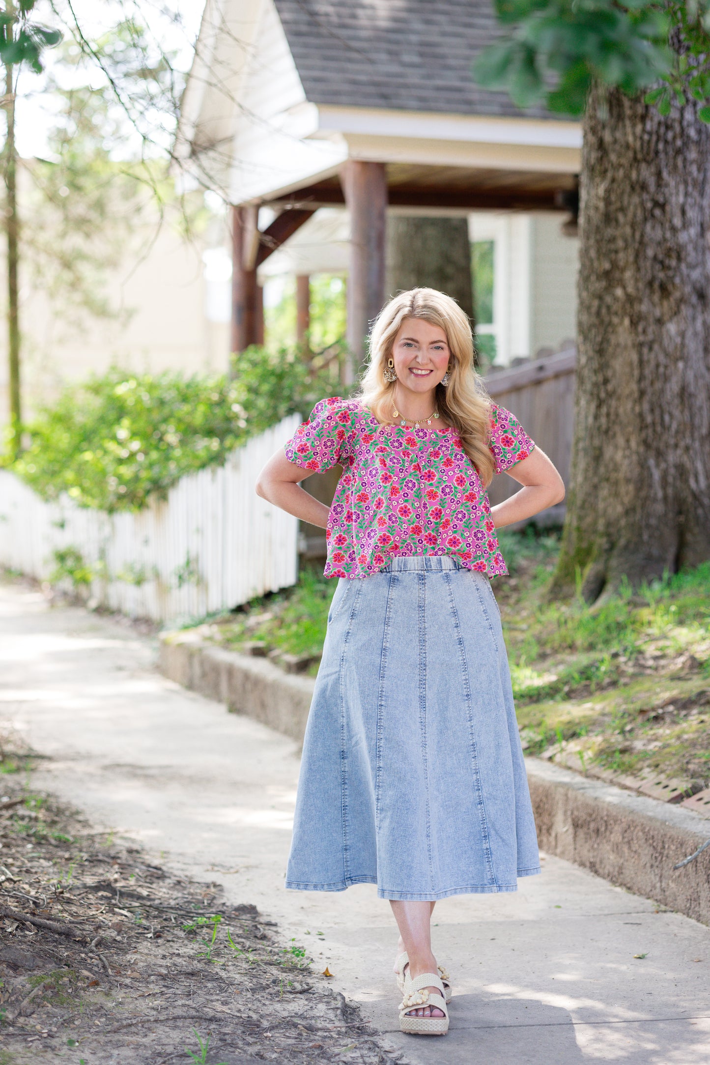 Denim Blue Jean Skirt