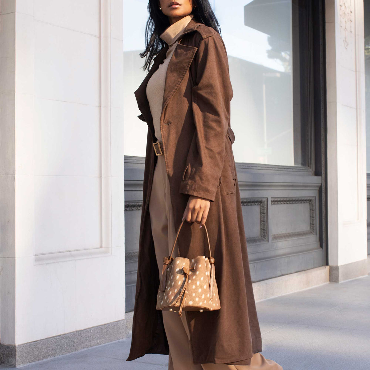Laguna Mini Bambi Recycled Vegan Suede Top Handle Bag