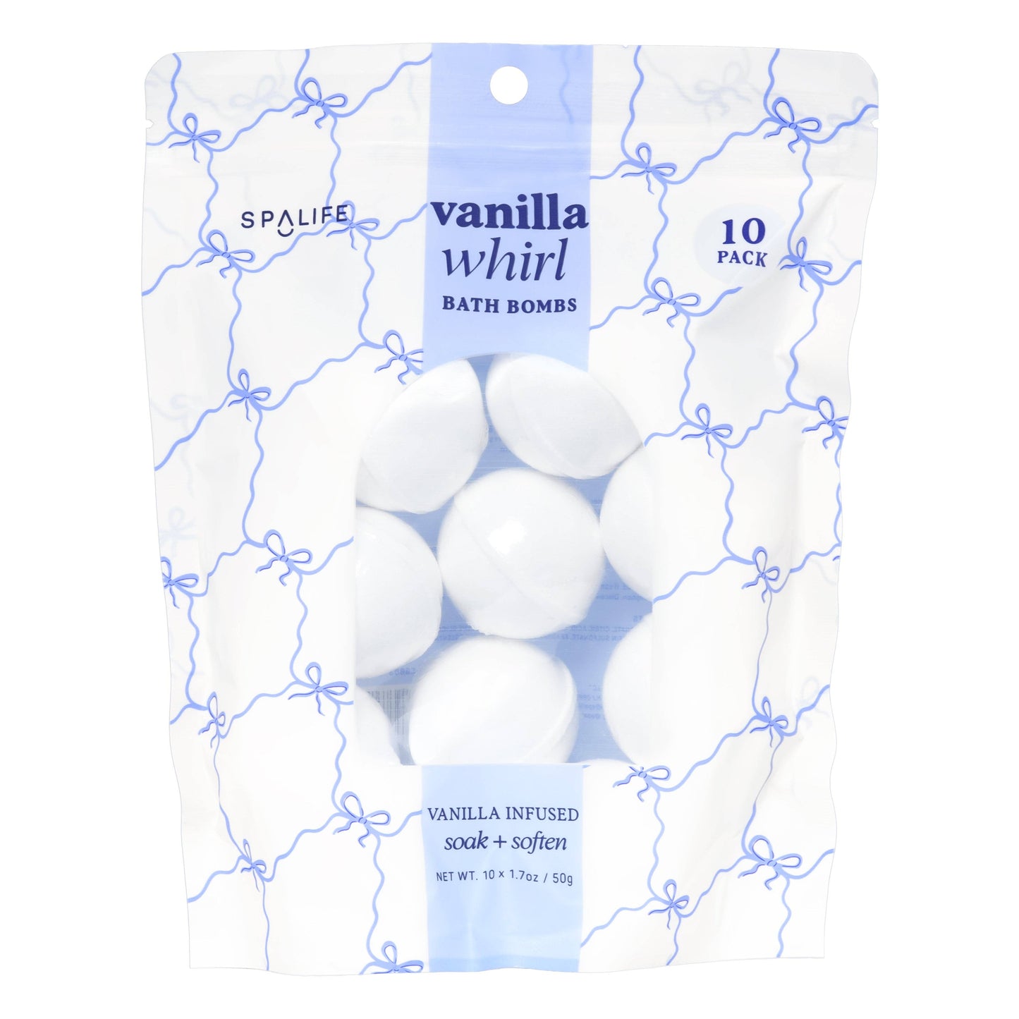 Vanilla Whirl Bath Bombs – 10 Pack