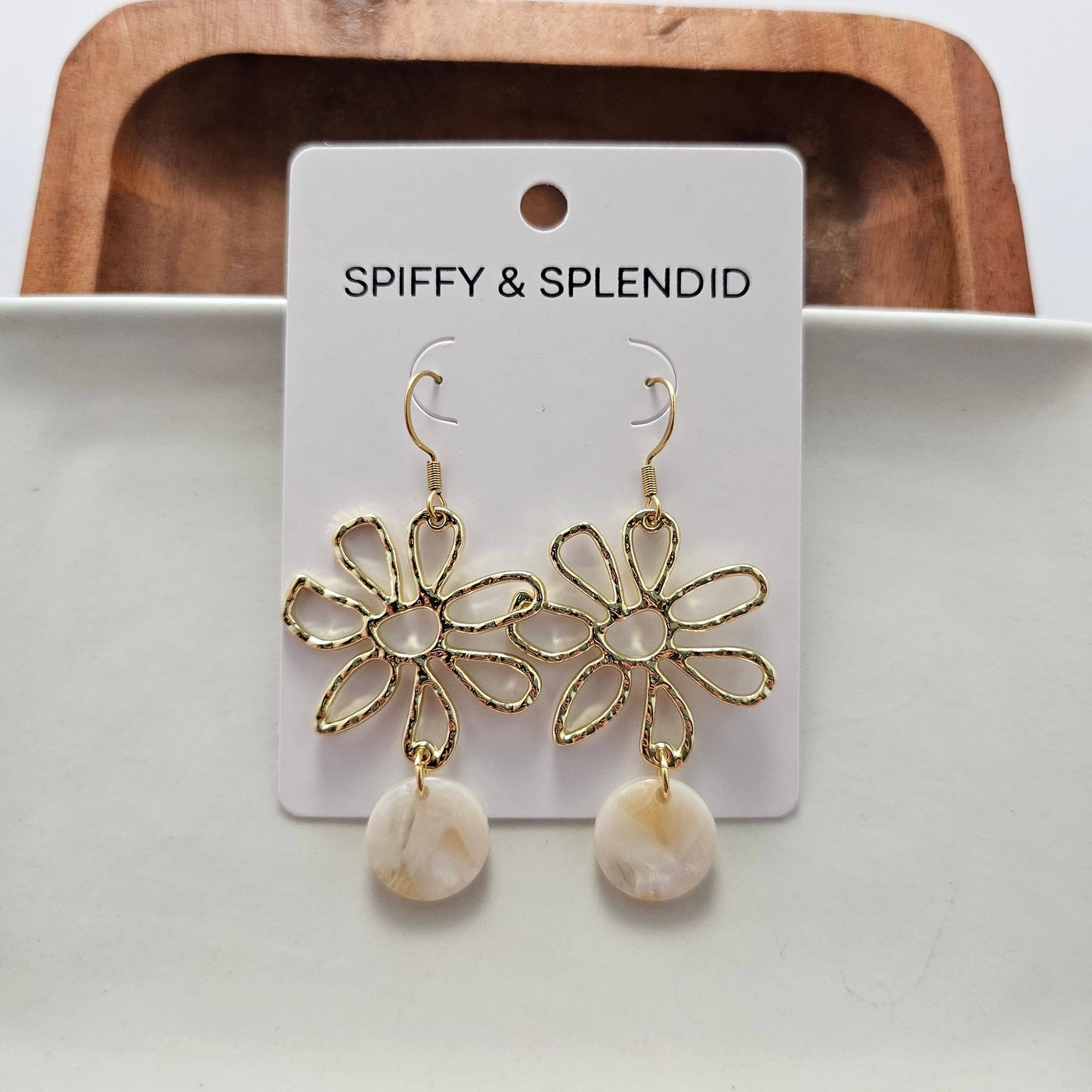 Maisy Earrings - Cream // Spring, Summer, Flower