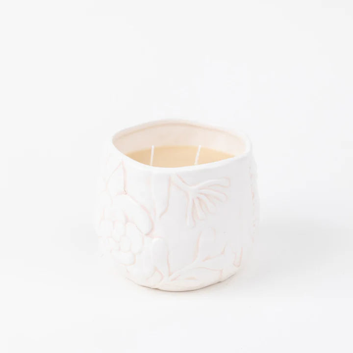 Sweet Grace White Ceramic Candle