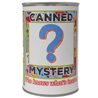 Canned Mystery | Unknown Random Plush w/Jokes | Fun Surprise: Pop Top + Plastic Lid & Shrink Band