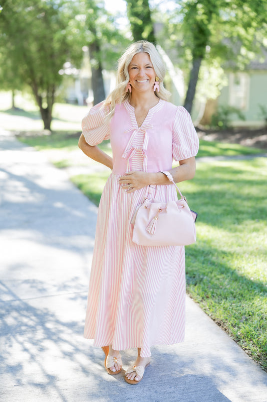 Pink Stripe Maxi