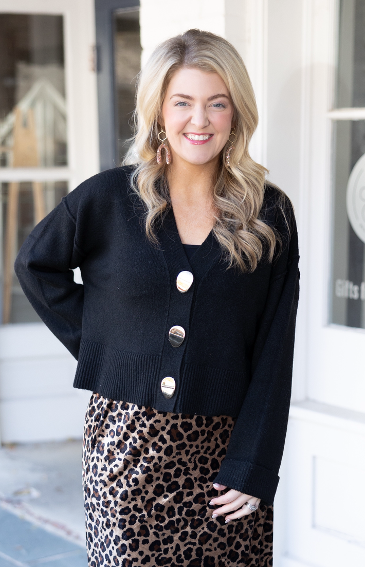 Velvet Leopard Skirt