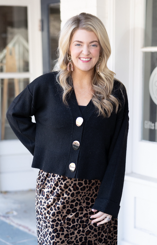 Velvet Leopard Skirt