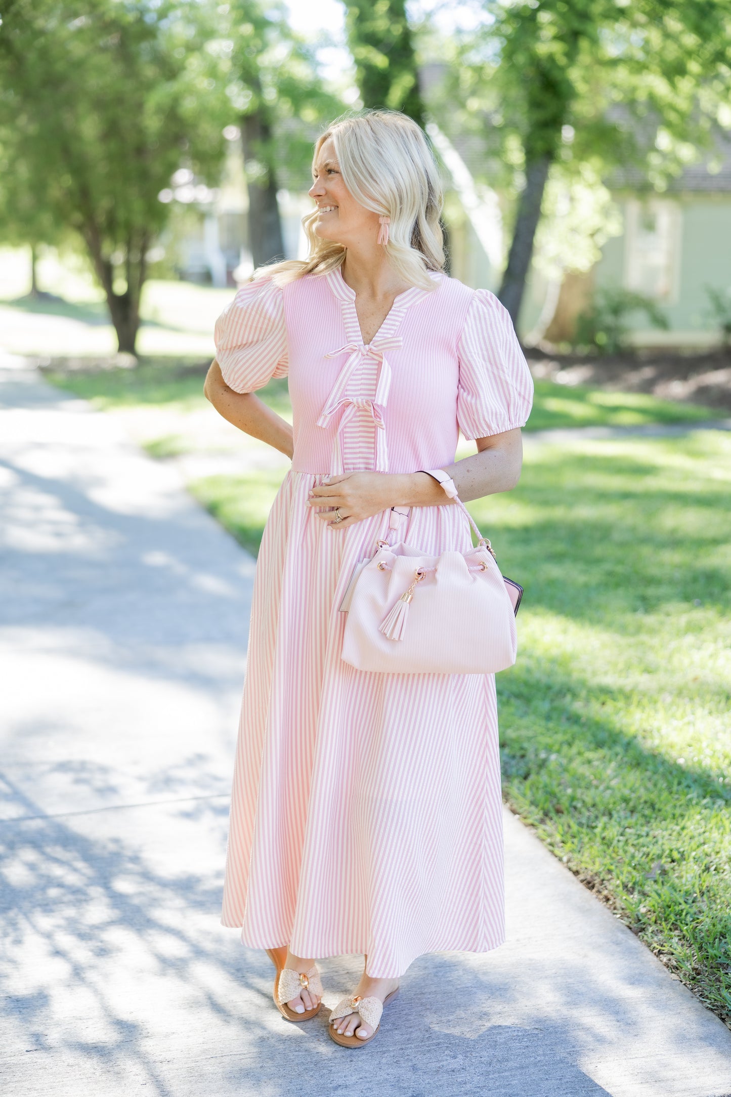 Pink Stripe Maxi