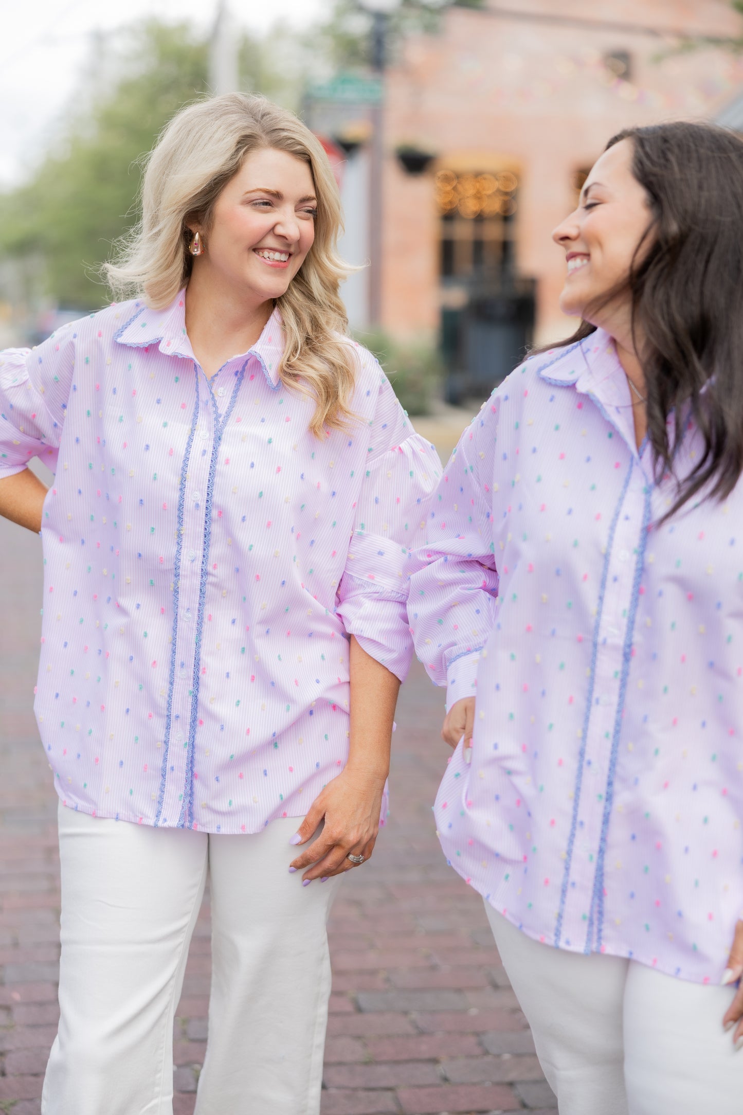 Cotton Candy Button Up