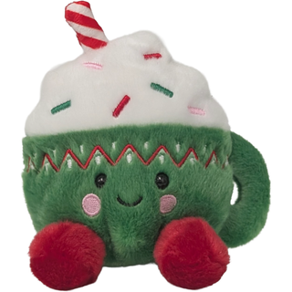 Canned Hot Cocoa - Hot Chocolate Mug Plush Gift in Can: Pop Top + Plastic Lid & Shrink Band