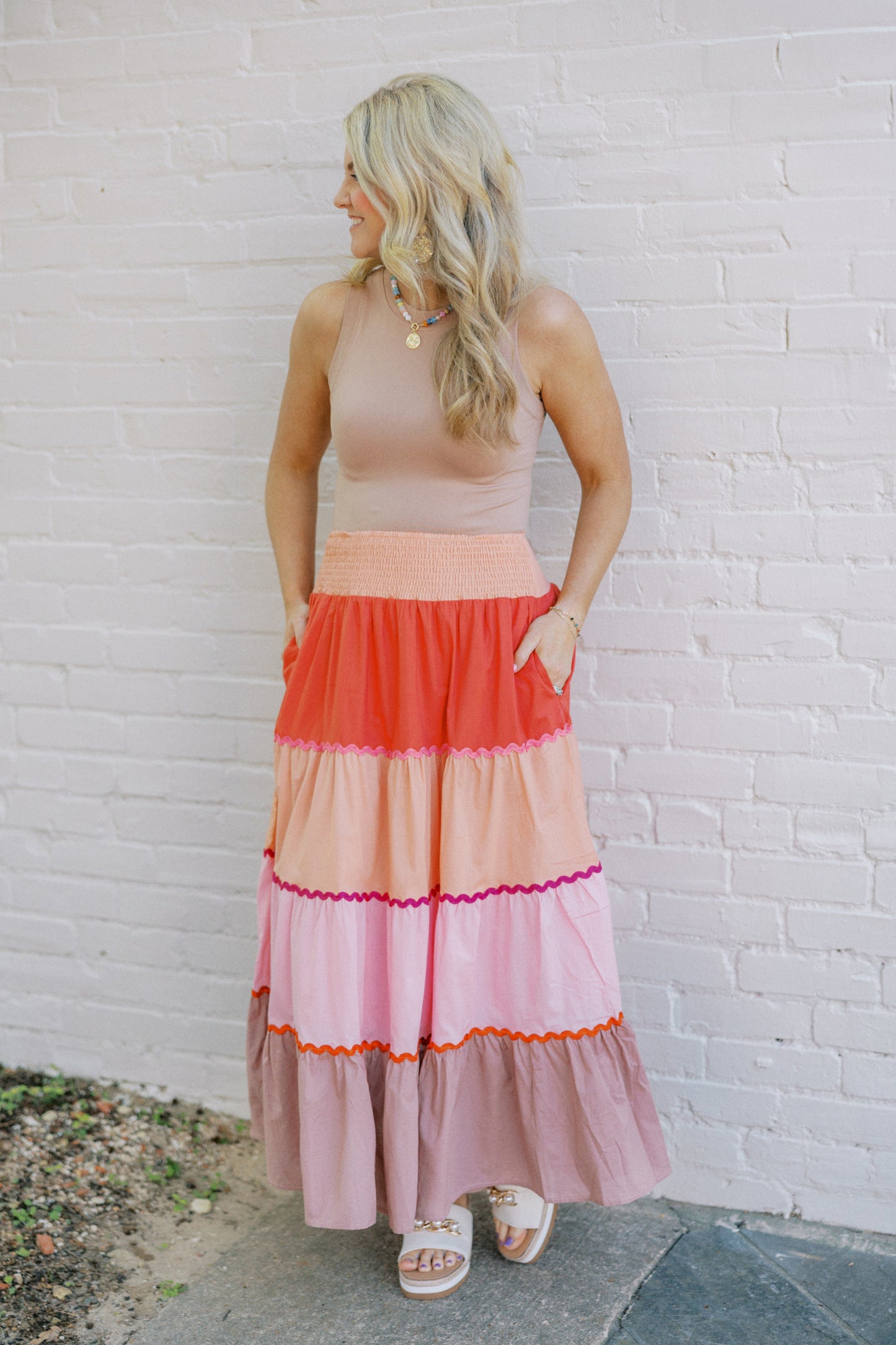 Multi Maxi Skirt