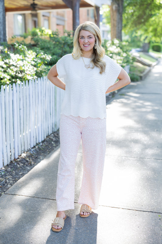 Pink Leopard Jean
