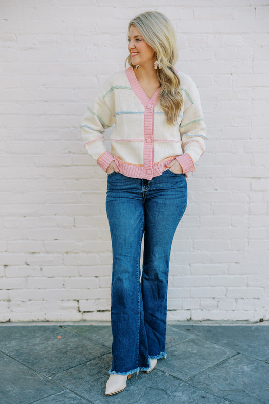 Candy Stripe Cardigan