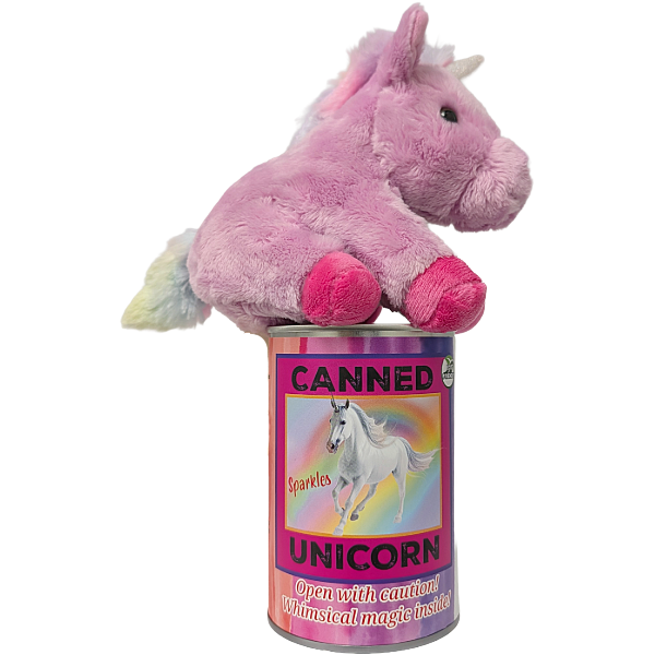 Sparkles the Canned Rainbow Unicorn Eco-Friendly Recycled: Pop Top Lid