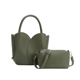 Tulip Moss Recycled Vegan Lthr Top Handle