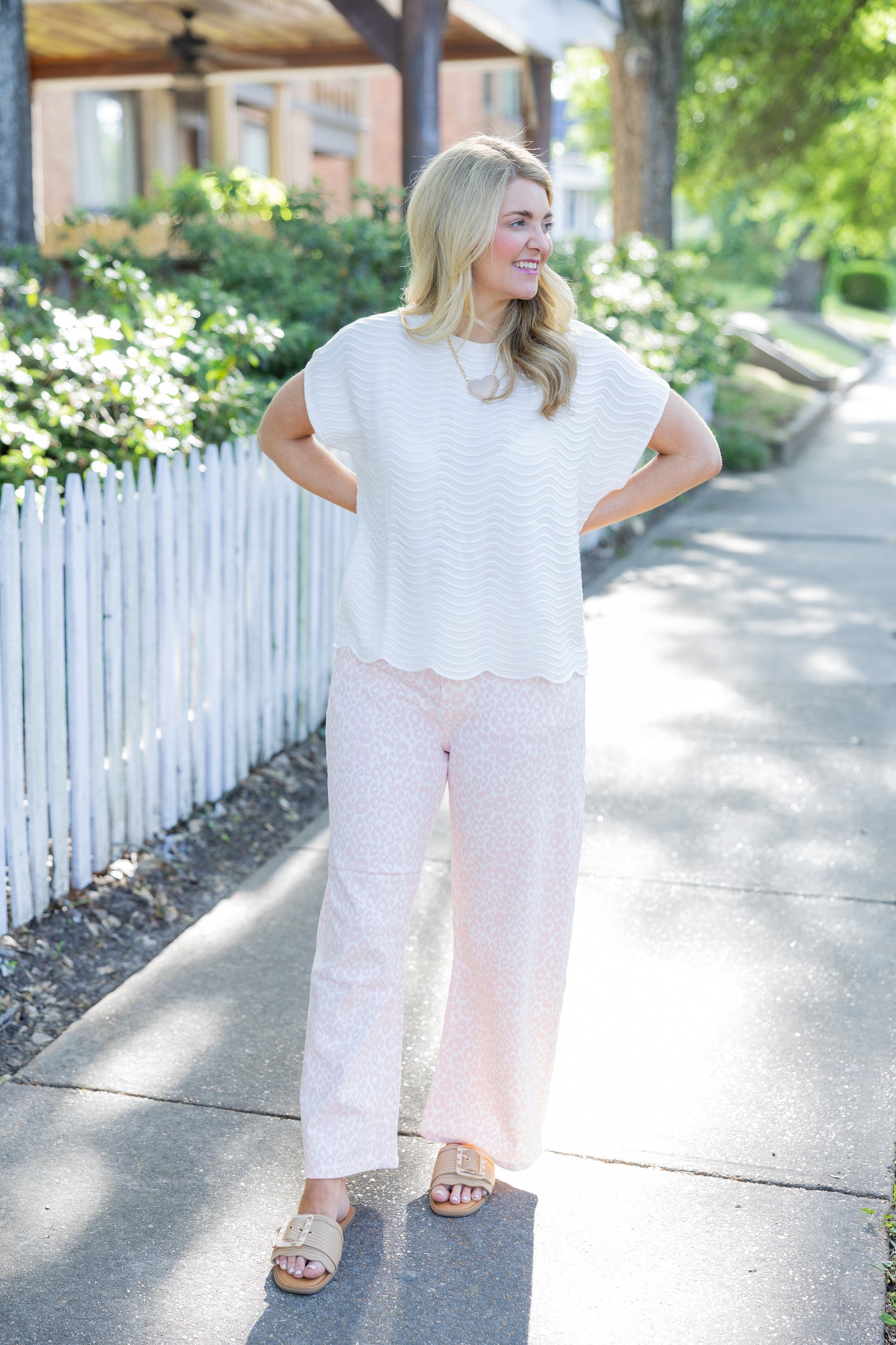 Pink Leopard Jean