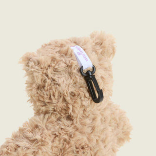 Brown Curly Bear Bag Charm