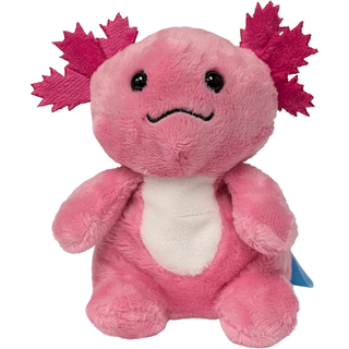 Canned Axolotl | Stuffed Animal Plush w/Jokes | Unique Gift: Pop Top + Plastic Lid & Shrink Band