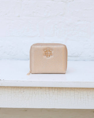 Blakely Wallet Woven Gold