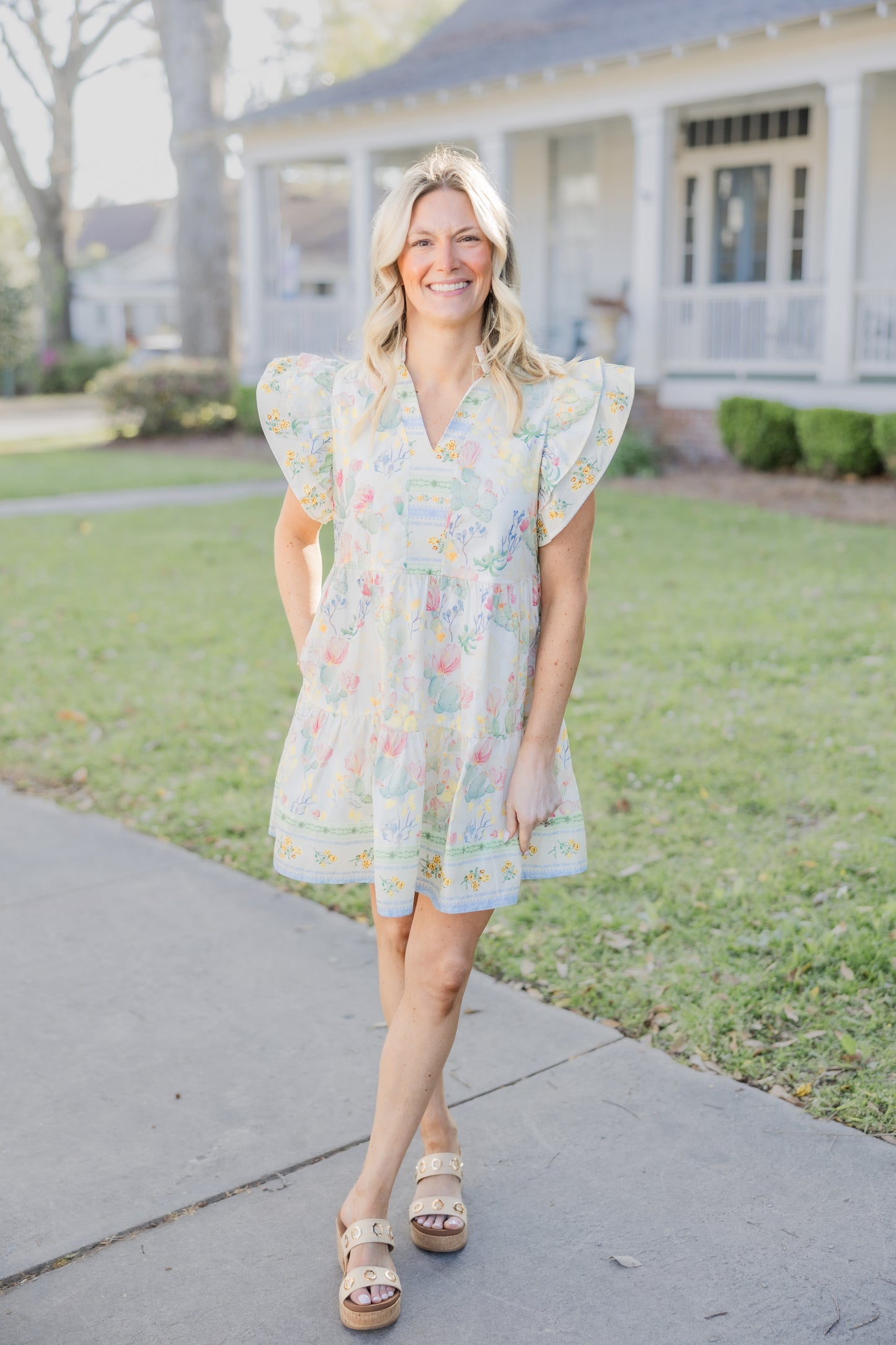 Garden Print Dress