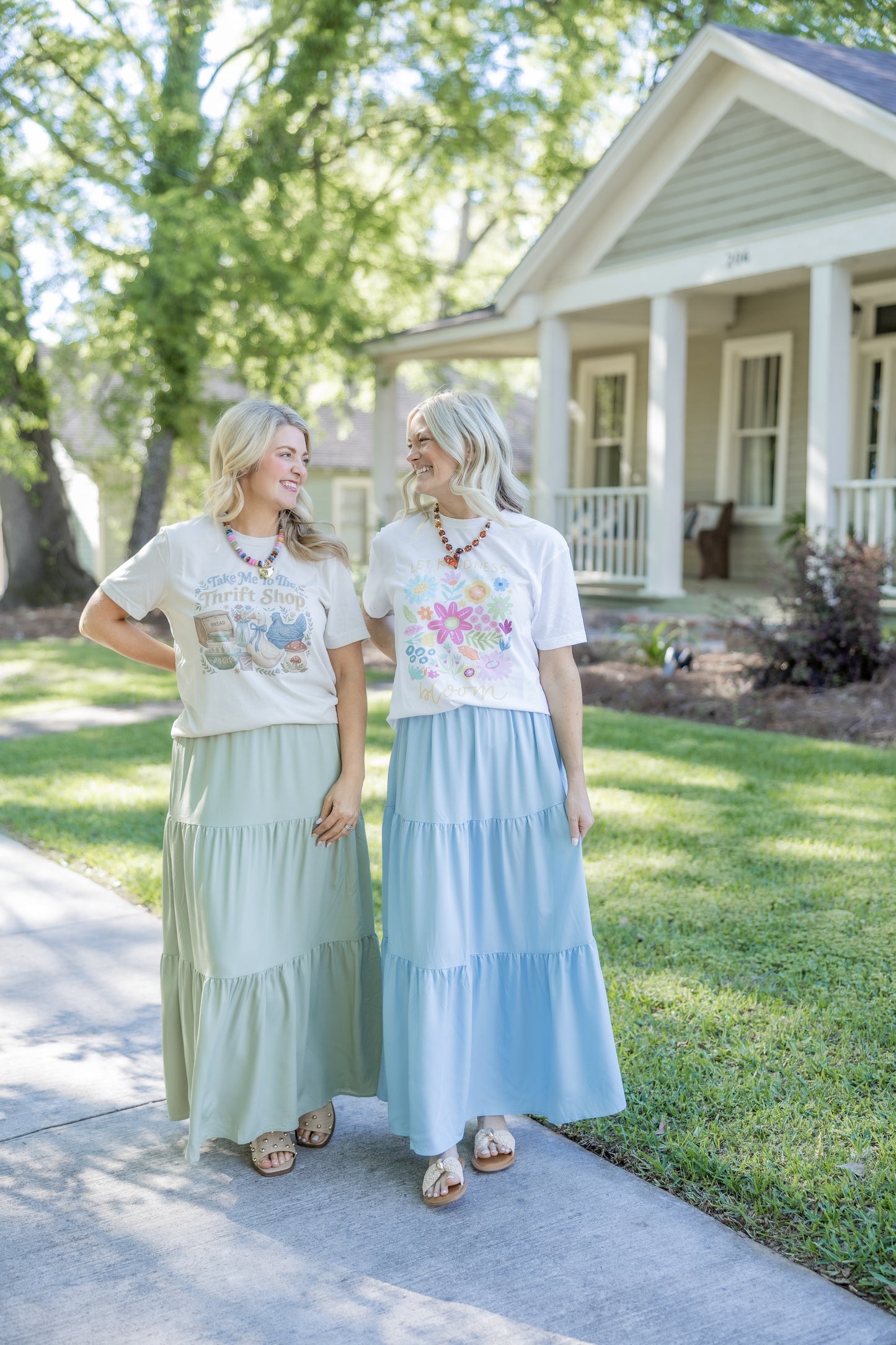 Staple Midi Skirt Sage or Blue