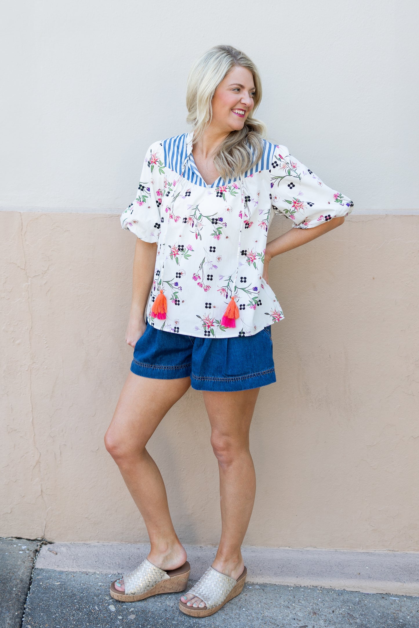 Floral Voy Top