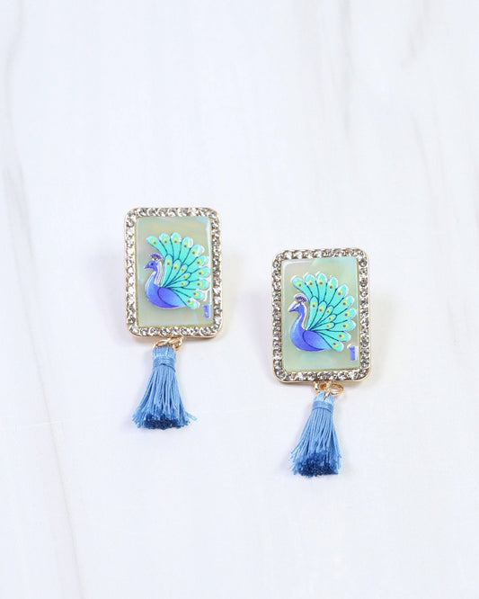 Rack Em Earring Blue