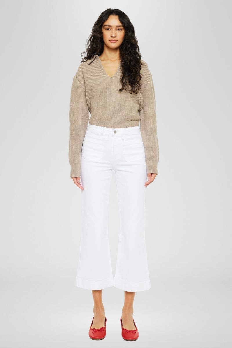 Kan Can Relaxed Crop Flare Jean