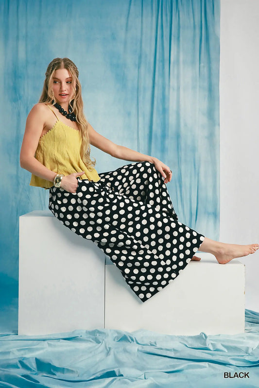 Polka Dot Pants Black