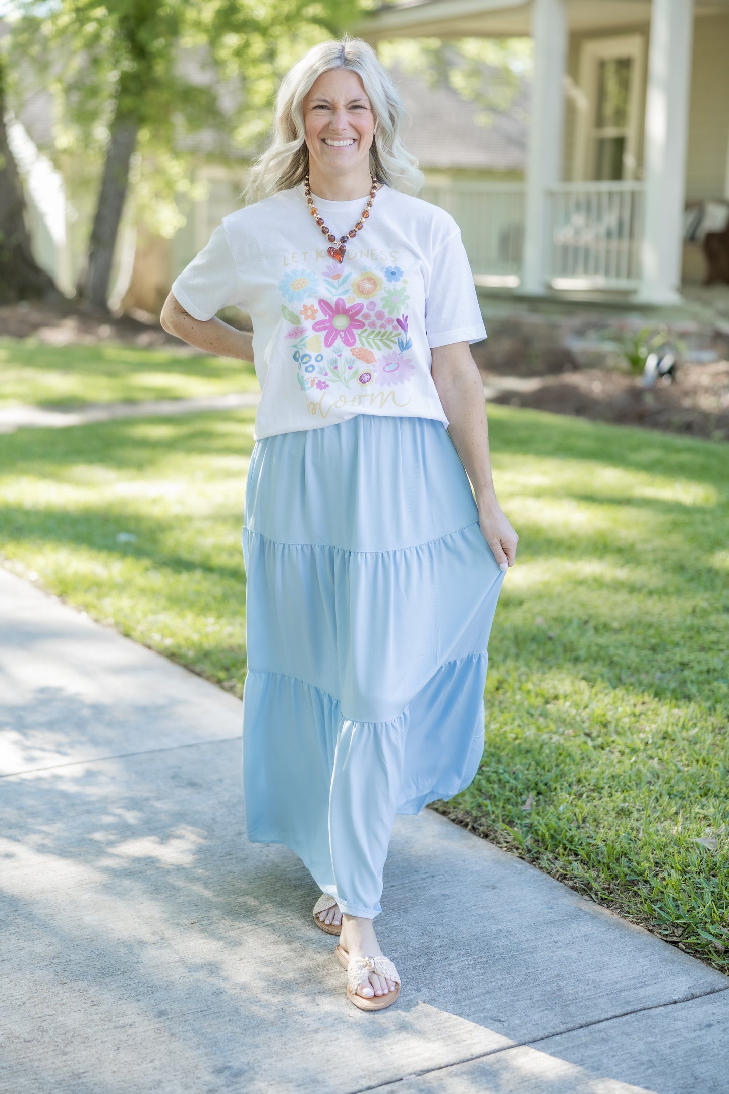 Staple Midi Skirt Sage or Blue