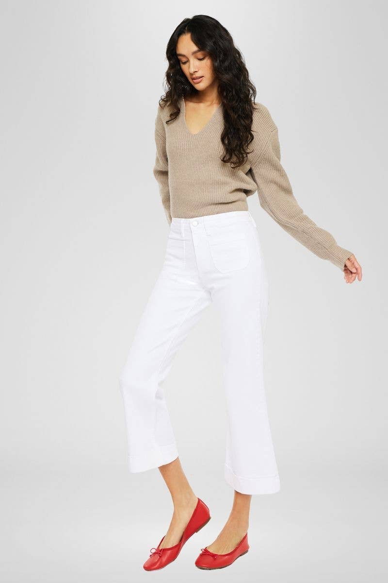 Kan Can Relaxed Crop Flare Jean