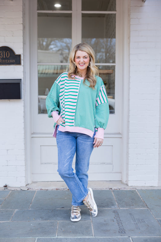 Oversized Stripe Pullover
