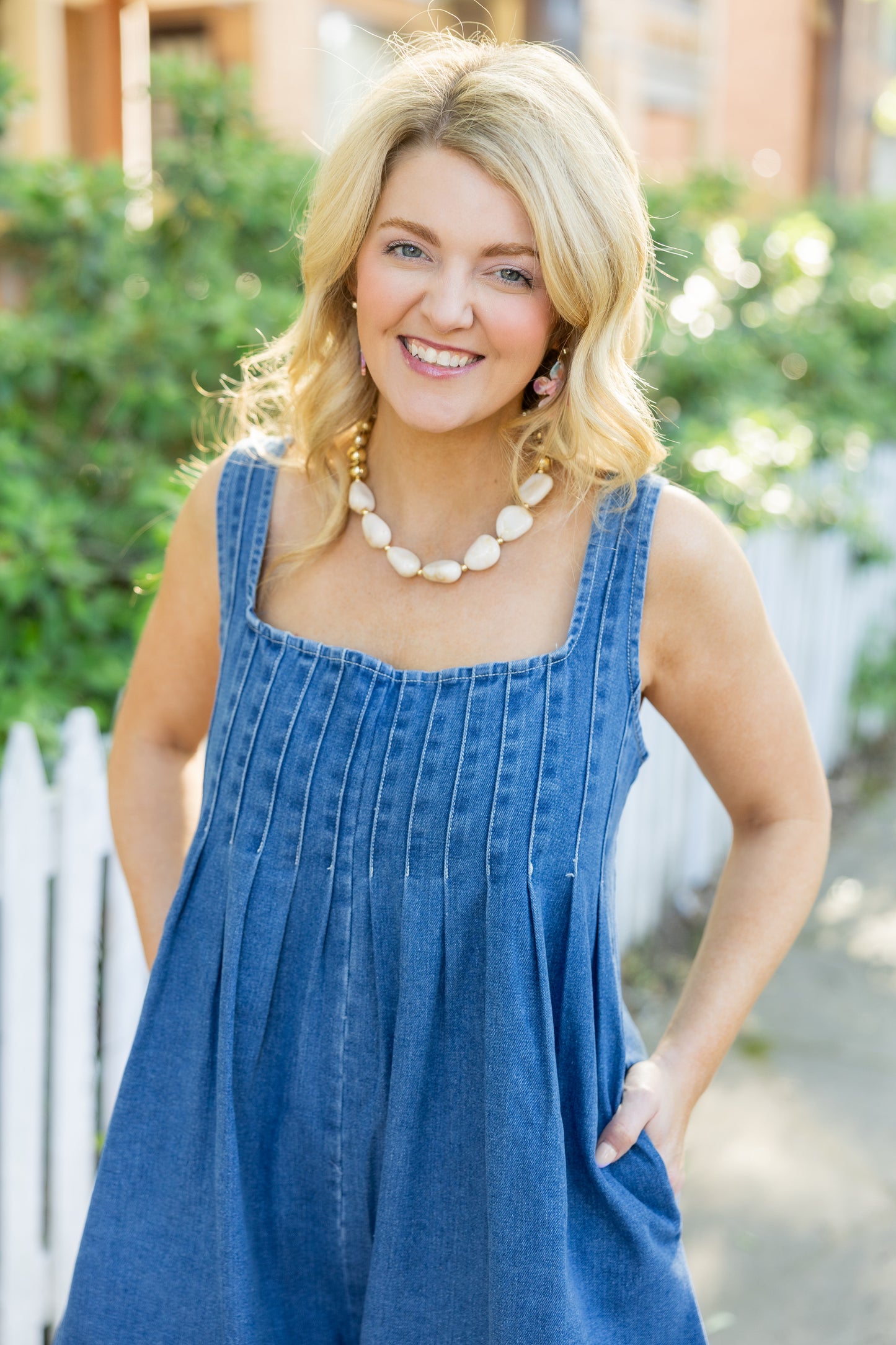 Denim Romper