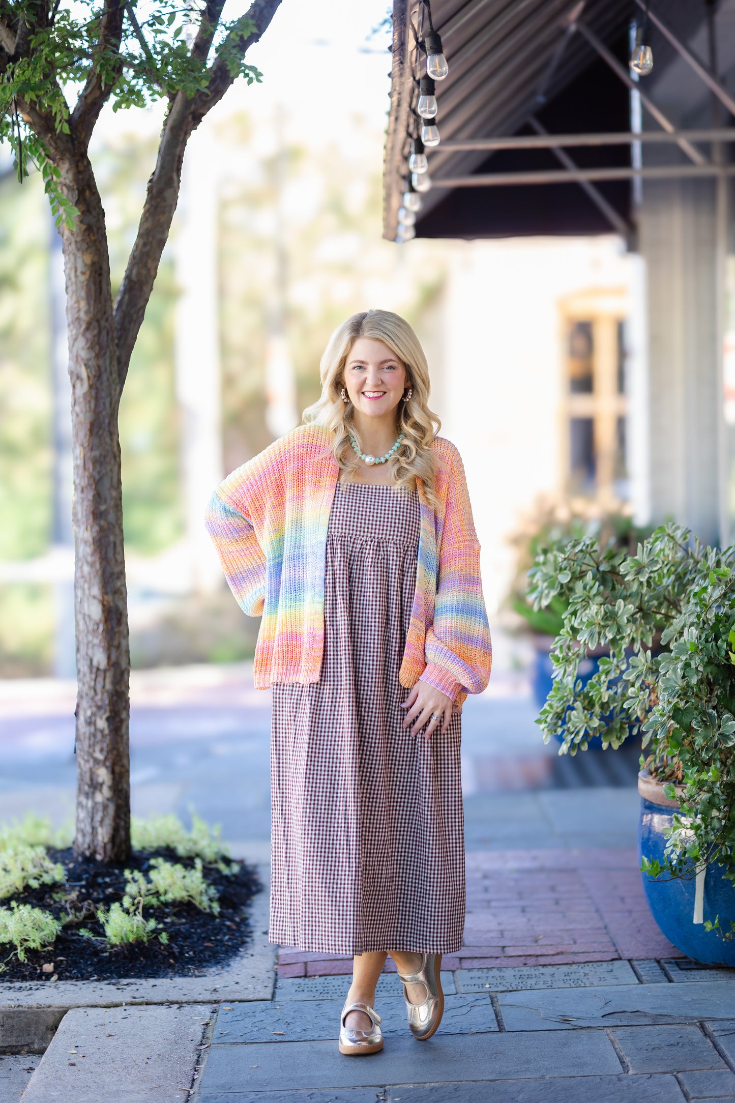 Plaid Tank Maxi Dress