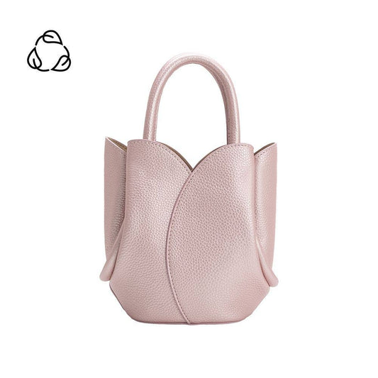 Tulip Mini MTL Pink Recycled Vegan Leather Top Handle Bag