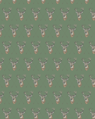 Men's Bow Hunting Performance Polo  Deer Print