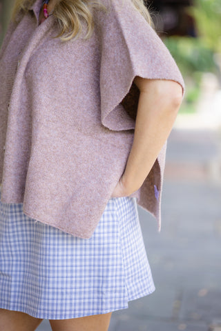 Mocha Cardigan Cape Sweater