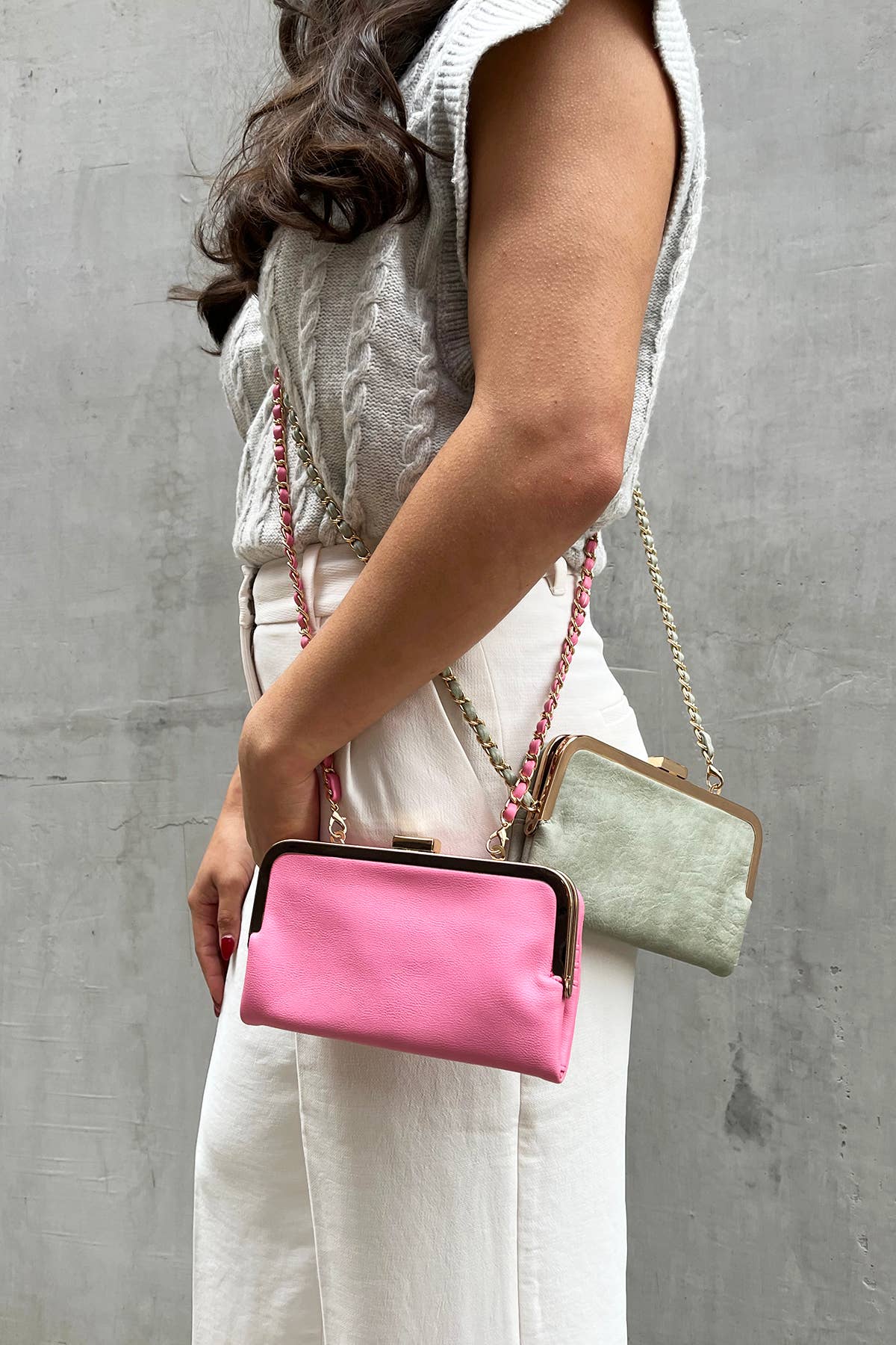 Pink Wallet Crossbody